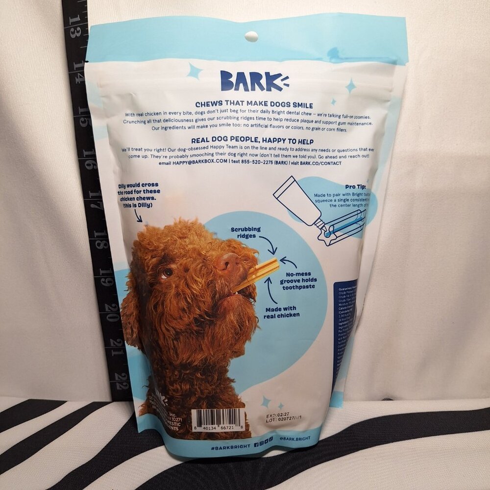 NWT Bark Bright Dental Chews Small & NWT Bark Bright Dental Gel - Picture 3 of 7
